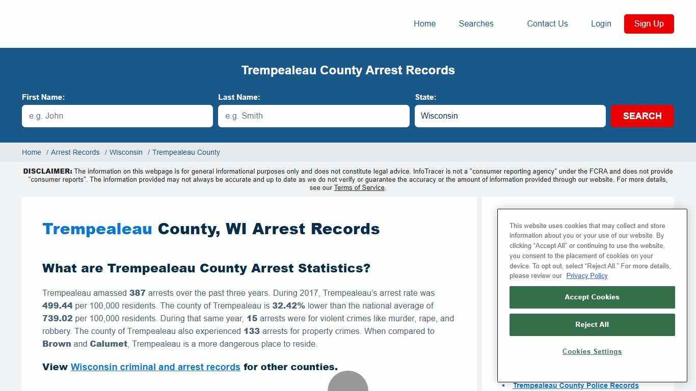 Trempealeau, WI Arrests & Jail Records